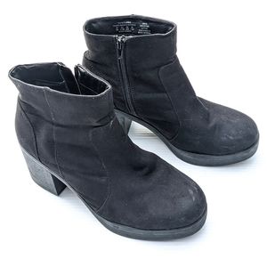 JOE BOXER Augustine black suede chunky platform boots Y2K 90s Vintage